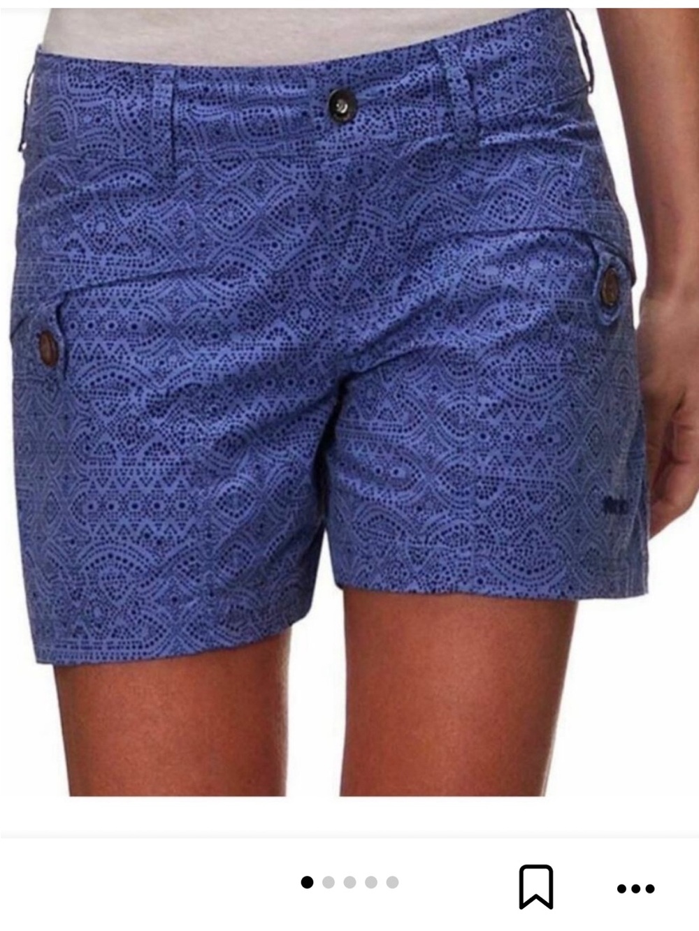 Marmot Ginny Purple Patterned Athletic Shorts-Size 6